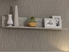 Nástenná polica Carlos, šedý beton, 120 cm%