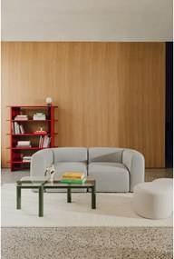 Červená kovová knižnica 120x156x37 cm Hes – noo.ma