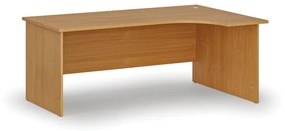 Kancelársky rohový pracovný stôl PRIMO WOOD, 1800 x 1200 mm, pravý, buk