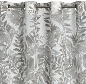 Elegantné závesy na kruhy so vzorom lístia 140 x 250 cm Šírka: 140 cm | Dĺžka: 250 cm