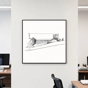 Toptabule.sk  Biela magnetická popisná tabuľa PREMIUM v hliníkovom čiernom ráme 60x40 cm