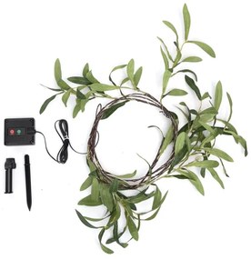 Aigostar - LED solárny reťazec 60xLED/4m IP65 teplá biela olive