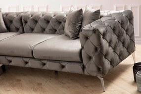 Luxusná rohová pohovka Como 270 x 310 cm, pravá, antracitová
