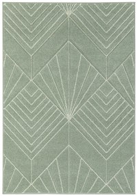 Koberce Breno Kusový koberec PORTLAND 58/RT4G, zelená, viacfarebná,80 x 140 cm