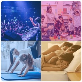 SADA 6x LED RGBW stmieva­teľných žiaroviek MESH GU10/6,5W/230V 2700-6500K - Aigostar