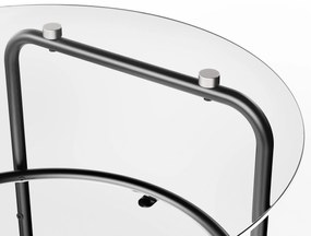 Konferenčný stolík so sklenenou doskou