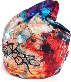 INTERMEDIC SK Sedací vak Mega Sako Modern Polyester - DG57 - Graffiti