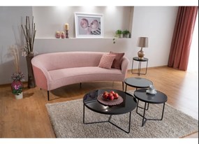 Sivočierna zostava konferenčných stolíkov ARTEMIDA