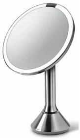 Zrkadlo Simplehuman s nastavitelným jasom Dual LED, matný nerez