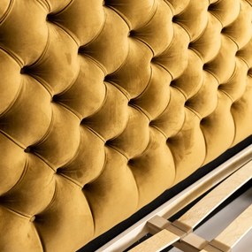 MANŽELSKÁ ČALÚNENÁ POSTEĽ BARON 200x200 S ROŠTOM CHESTERFIELD