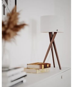 ByRydens 4002720-6003 - Stolová lampa VEGA 1xE27/8W/230V biela/orech