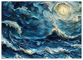 Obraz - Maľba oblohy a mora (70x50 cm)