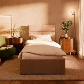 Čalúnená posteľ YORK 90×200 cm sivá