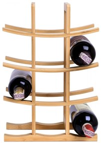 Bambusový stojan na víno