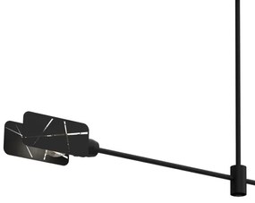 Luster na tyči ASTRA 2xE27/60W/230V čierna