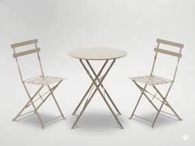 CH Sivá skladacia balkonová sada nábytku Wanda II