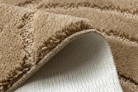 Kúpeľňový koberček SUPREME WAVES vlny, béžový