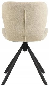 Otočná jídelní židle Batilda A1 krémová