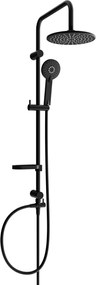 Mexen sprchový set X40 s hornou hlavicou  22 cm, čierna, 7984040091-70