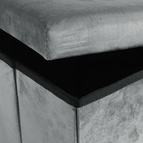 Úložná taburetka DIEGO L grafitová