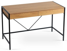 JAKS Písací stôl hnedý Ally 123 cm