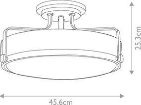 Hinkley HK-HARPER-SFM-CM - Prisadený luster HARPER 3xE27/60W/230V lesklý chróm