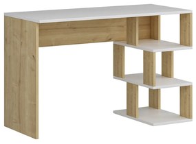 Písací stôl Dardanos biely/dub