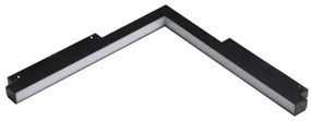 LED svietidlo do lišty Alfa Saga Track Magnetic Corner B 24W 4000K čierne
