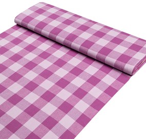 Biante Bavlnený obdĺžnikový obrus Olivia OL-021 Fialová kocka veľká 80x120 cm