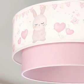 Brilagi - LED detský luster na lanku BOBO 1xE27/60W/230V pr. 40 cm krémová/ružová/kráľovská modrá