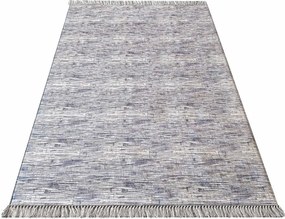 DY Sivý koberec s abstraktným vzorom Blanka 03 Rozmer: 80x300 cm