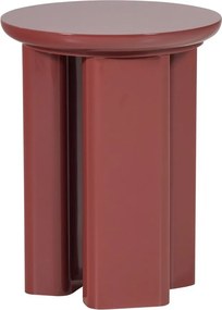 Lesklý okrúhly odkladací stolík ø 40 cm Orivo – WOOOD