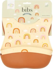 Sada 2 silikónových podbradníkov dúha