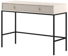 Toaletný stolík Maggiore 104 cm kašmír/čierny/zlatý