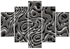 Obraz - Metalická abystrakcia (150x105 cm)