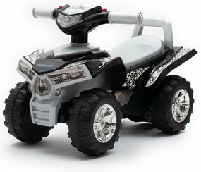 Detské odrážadlo so zvukom Štvorkolka Baby Mix sivá
