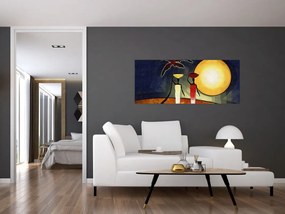 Obraz starovekej maľby (120x50 cm)