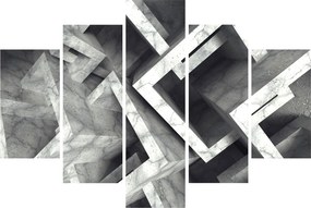Abstraktný obraz kociek (150x105 cm)