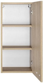 Aqualine Aqualine, ZOJA/KERAMIA FRESH skrinka horná 35x76x23cm, dub platin, 50336