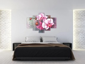 Obraz - Orchidey, aquarel (150x105 cm)