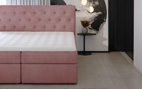 Kontinentálna posteľ 180 cm Larra (svetlosivá) (s matracom). Vlastná spoľahlivá doprava až k Vám domov. 1025427