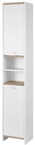 Livarno home Vysoká skrinka do kúpeľne, biela, 34 x 186 x 28 cm  (100392769)