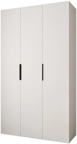 Šatníková skriňa 140 cm Carmela 40-4 (biela + čierna). Akcia -20%. Vlastná spoľahlivá doprava až k Vám domov. 1126649