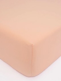 Jersey plachta do postieľky Classic 60 x 120 cm – lososová
