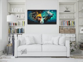 Gario Maľovanie podľa čísel Ríša snov Rozmery: 40 x 80 cm, Rámovanie: S vnútorným rámom