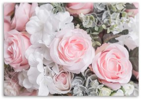 Obraz na plátně Růžové růže Květina Příroda - 120x80 cm