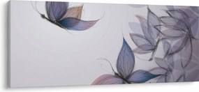 Obraz - Kreslené motýle (120x50 cm)