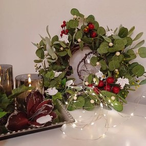 Drevená dekorácia, 4 cm, biela