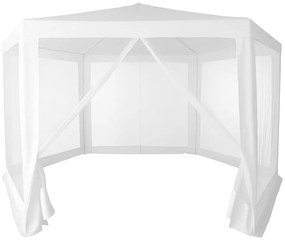 Záhradný pavilónový altánok, s moskytiérou, biely, MultiGarden