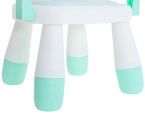 IKO Detská stolička na kŕmenie a hranie – zelený zajačik